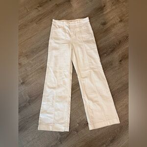 White LC Lauren Conrad Wide Leg Denim Jeans Size 10